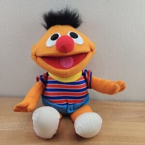 Vintage 1996 Tyco Sesame Street Tickle Me Ernie Plush Doll Sound Works
